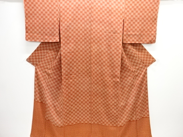 JAPANESE KIMONO / ANTIQUE KIMONO / TAISHO ROMAN STYLE / DIAMOND PATTERN